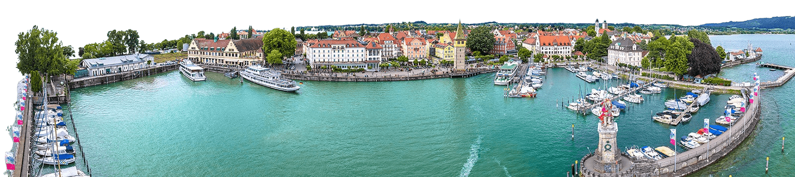 Hafenpanorama Lindau (Bodensee) - die Heimat der Pflege-Insel GmbH.
